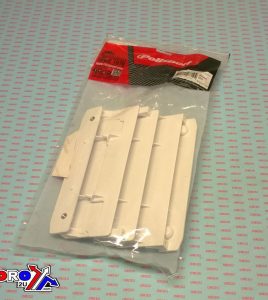 YAMAHA YZ125/250 RADIATOR LOUVERS POLISPORT 06-17 white