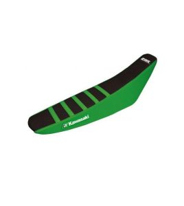 06-08 KXF450 250 ZEBRA GN/BK, 2018 DESIGN ONLY 5 STRIPES, SEAT COVER BLACKBIRD