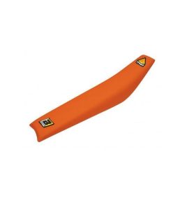 02-15 KTM50 PYRAMID ORANGE, SEAT COVER BLACKBIRD