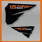 KTM 125 EXC 2004 - 2007 AIRBOX DECALS, STICKERS,GRAPHICS