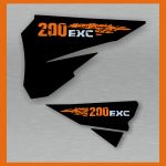 KTM 200 EXC 2004 - 2007 AIRBOX DECALS, STICKERS,GRAPHICS