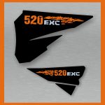 KTM 520 EXC 2004 - 2007 AIRBOX DECALS, STICKERS,GRAPHICS